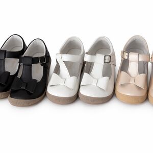L'Amour Kids Dress Shoes in Black, White, and Tan (LOT- 3 Pairs)